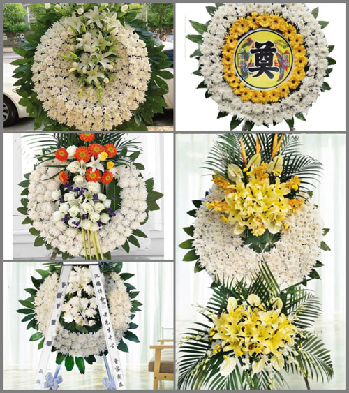 广东揭阳市普宁市广太镇黄芽山村花圈速递